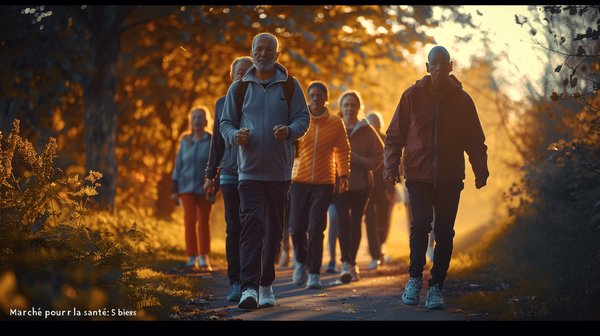 Marche pour la santé: 5 bienfaits clés