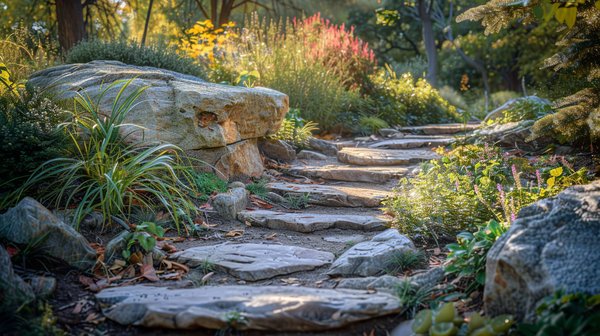 Créer une allée de jardin en pierre naturelle : élégance assurée